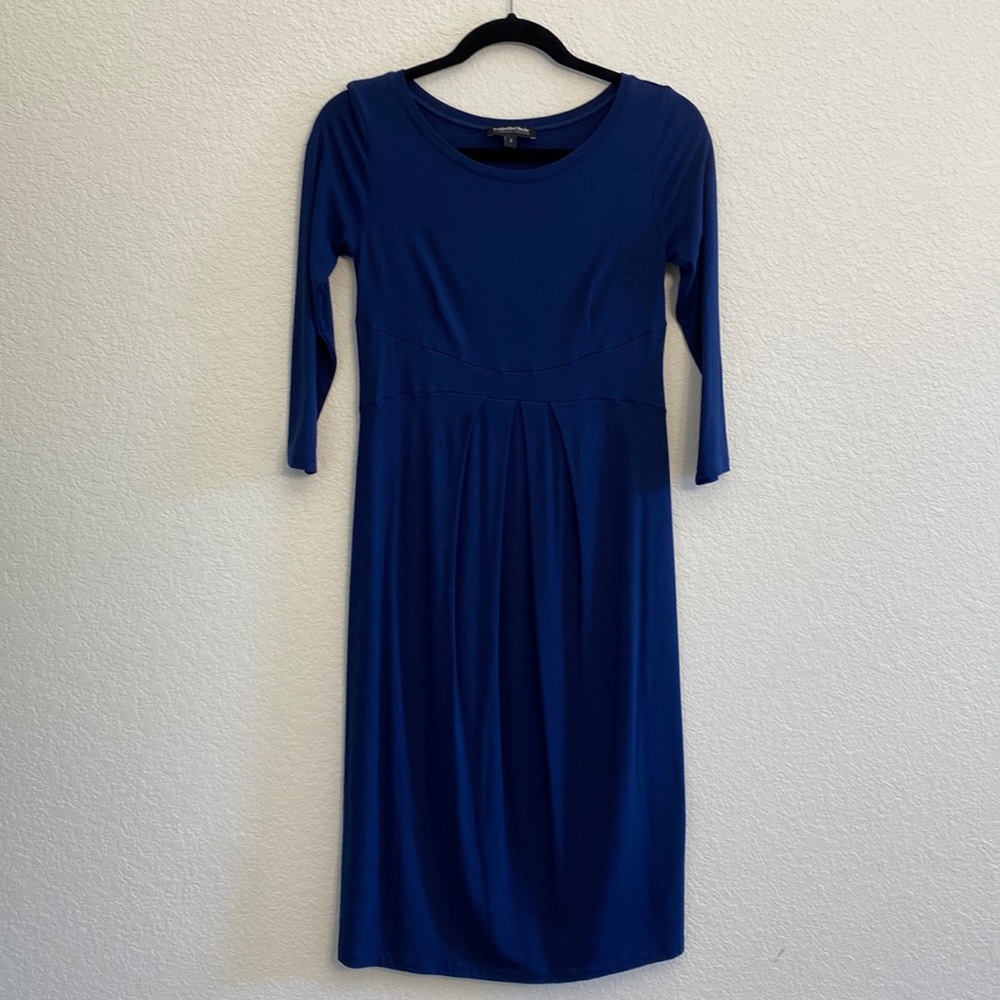 Isabella Oliver Navy Maternity Dress